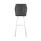 Armen Living Tandy Gray Faux Leather and Brushed Stainless Steel 26" Counter Stool LCTNBABSGR26 - alternate 6
